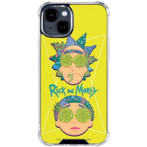 Adult Swim Rick and Morty Rick and Morty Portal Eyes iPhone 15 Clear Case